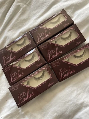 Job Lot Lash Perfect Strip Lashes In Black with Gold Glitter X6 Pairs UK - Image 1 of 4