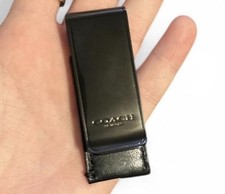 Black Coach Money Clip Never Used Without Box