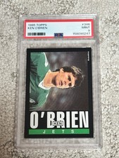 1985 TOPPS FOOTBALL CARD PSA 9 KEN O’BRIEN NEW YORK JETS
