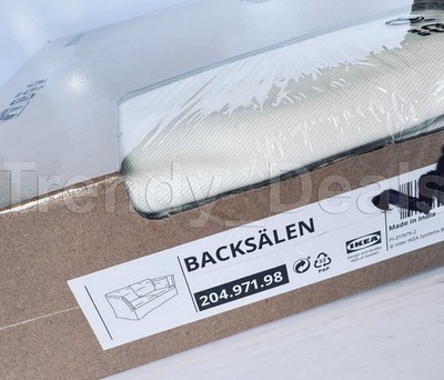 Ikea BACKSALEN Cover for Loveseat 2-Seat Sofa, Blekinge white 204.971.98 - NEW