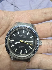 Working Vintage 1977 Caravelle Set O Matic Devil Diver 666 Automatic Mens Watch