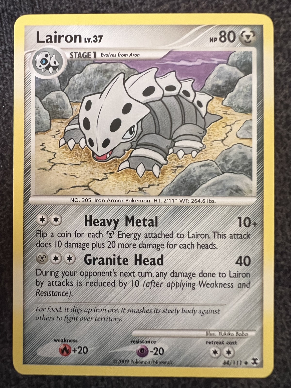 Lairon LV.37 44/111 Uncommon Pokemon Card NM
