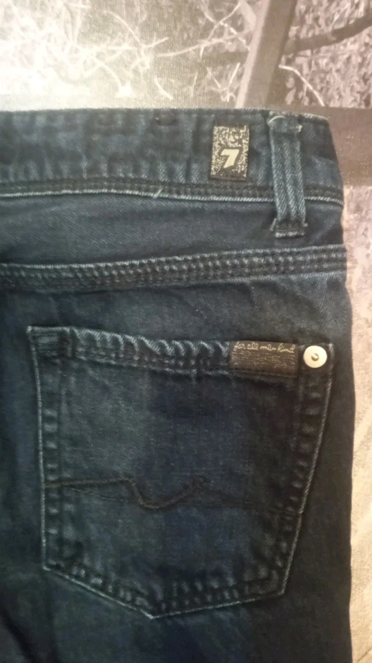 Pantalones de mezclilla negros 7 For All Mankind para niñas talla 8 23x26 Foto 3 de 4