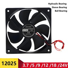 12025 DC Brushless Fans 3.7V  24V Silent Cooling Cooler Fans For Computer Case
