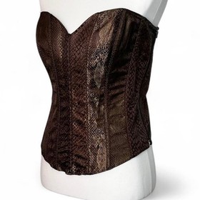 Brown Snakeskin Corset Large 