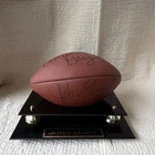John Elway Denver Broncos Autographed NFL Football with Display Case