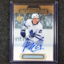 2023-24 Ultimate Collection PONTUS HOLMBERG Update Introductions Rookie Auto #55
