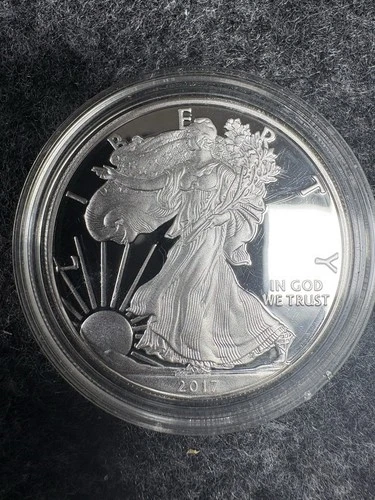 2017 S PROOF SILVER EAGLE $1 FROM LIMITED EDITION SILVER PROOF SET FRESH IN CAP