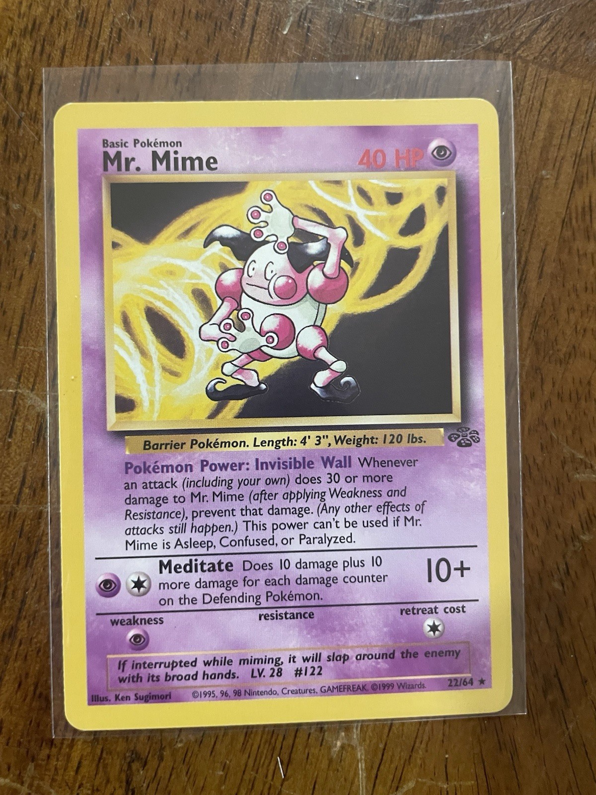 Pokémon TCG Mr. Mime 22/64 Jungle Non-Holo Rare Card
