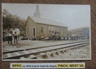 RPPC ca 1910 Coal & Coke Ry Depot, PINCH, WEST VIRGINIA. Postcard REAL PHOTO