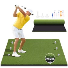 Professional Golf Mat, 5X4FT Large  26mm Thickened 5' x 4' L x W , Green