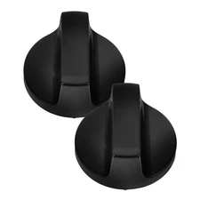 2 Pcs Gas Stove Knobs Plastic Replacement for Kitchen Stove Control
