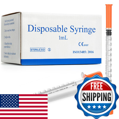 Pet Veterinary Tool   Sterile, Single Use 1cc 31G 1/4'' 100Pack