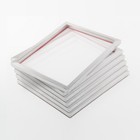 6x 32T Cornice Setaccio 61x51cm A3 + Serigrafia Colino per Stampa Tessile Screen