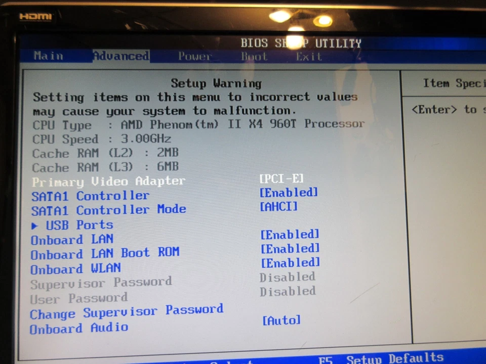 HP RS880 620887-001 Motherboard w/ AMD Phenom II X4 960 T 3.0GHz - 8GB Memory - Image 2 of 4