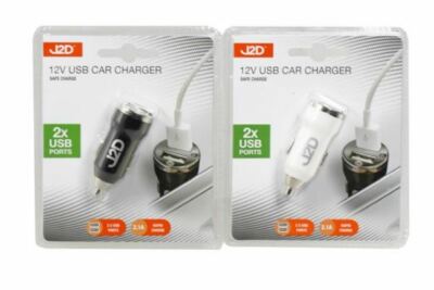 Dual Port 2.1A & 1A 12V DC USB Charger Power Socket Outlet For Car Truck Boat