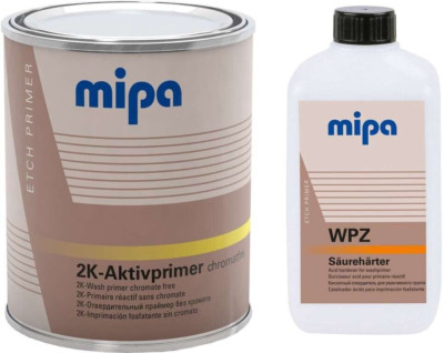 Mipa Aktivprimer Self Etch 2k Grundierung gelb-grün & WPZ Härter 1,5LTR SET