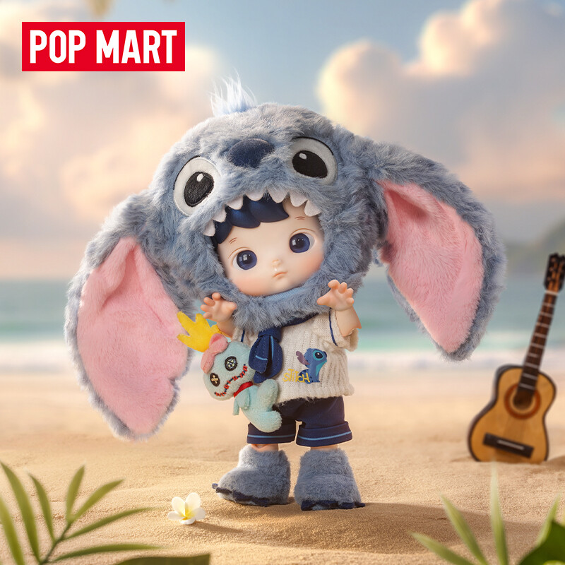 Authentic POP MART HACIPUPU & Stitch 1/8 Action Figure