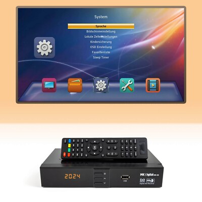 MK-Digital HD S3 Satelliten Receiver DVB-S/S2 HDMI SCART USB 2.0 Full HD 1080p