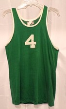Vintage 1962 Seymour Basketball Jersey Green Southerland Uniforms Tx. Medium #4