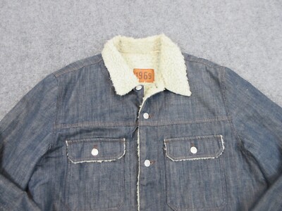 Blouson Jean Vintage Delayne69 Homme Taille M – Denim Bleu – Neuf Avec étiquettes