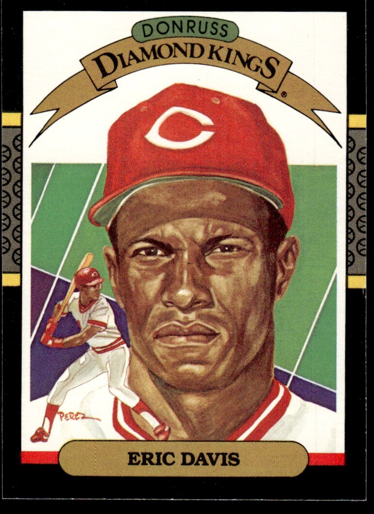 1987 Donruss Diamond Kings Eric Davis #22