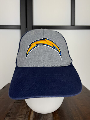 San Diego Chargers Hat Cap Strap Back Adult One Size Gray Blue NFL Cotton Poly