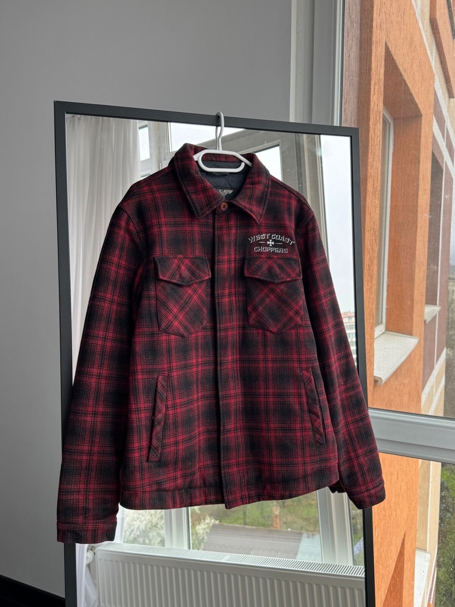 VTG West Coast Choppers Plaid Jacket | eBay
