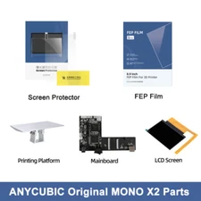 ANYCUBIC  Mono X2 Parts FEP Film /Screen Protector /Build Plate /Mainboard