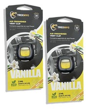 Trexnyc Car Air Fresh Vent Clips Car Odor Eliminator Vanilla 0.07 Fl.oz 2 Pk