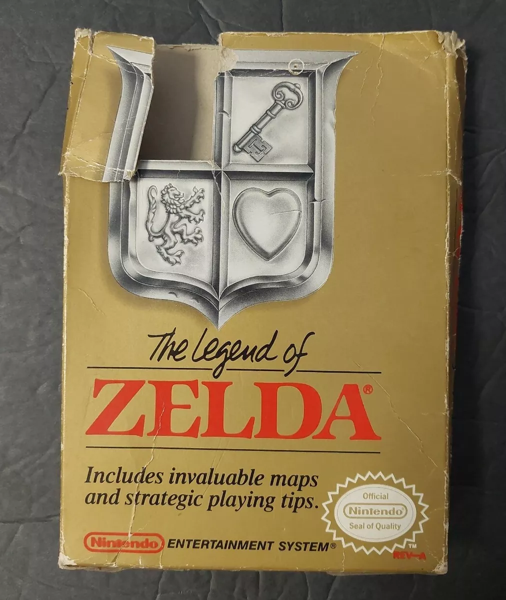 Legend of Zelda (NES Nintendo, 1987) w Nice Box, Manual