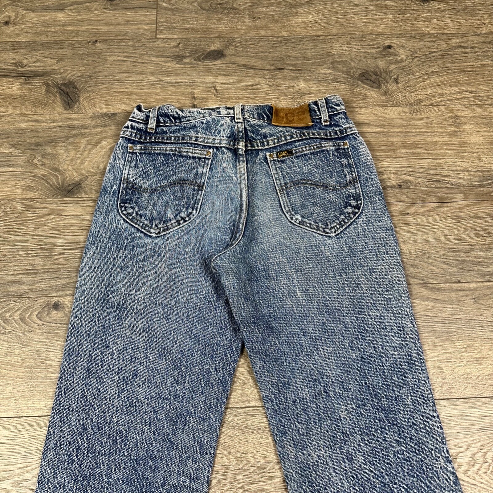 Vintage Lee Jeans Mens 30x32 Acid Wash Stone Wash Pants Blue Distressed thumbnail 6