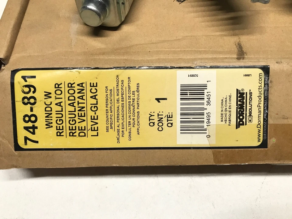 Power Window Motor and Regulator Assembly Front Right Dorman 748-891 for Subaru - Image 3 of 3