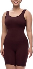 Bodysuits For Women Seamless Shapewear Tummy Control Mid Thigh Butt Lifting - XS