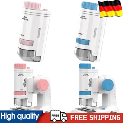 80-200X High Definition Science Microscope Kid Present Microscope with LED Light