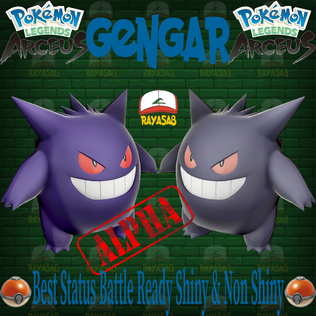 Shiny Gengar alpha best Stats // Pokemon Legends: Arceus 