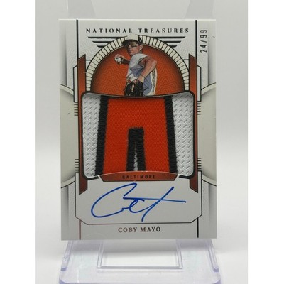 2025 Panini National Treasures Coby Mayo Rookie Patch Auto 24/99 SP Orioles RPA