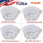 10 Packs Dental Orthodontic Brackets Braces Mini Roth MBT Slot.022 3-4-5 Hooks B