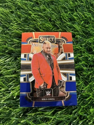 2024 Panini Select WWE - Concourse Solo Sikoa #26 Red & Blue Parallel