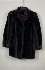 MIRAGE OUTERWEAR Women's Brown Faux Fur coat
