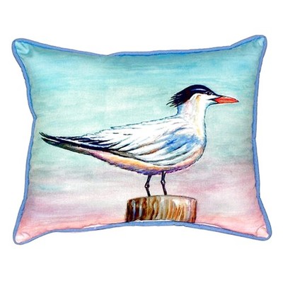 Betsy Drake Royal Tern Bird Extra Large 20 X 24 Indoor Outdoor Pillow