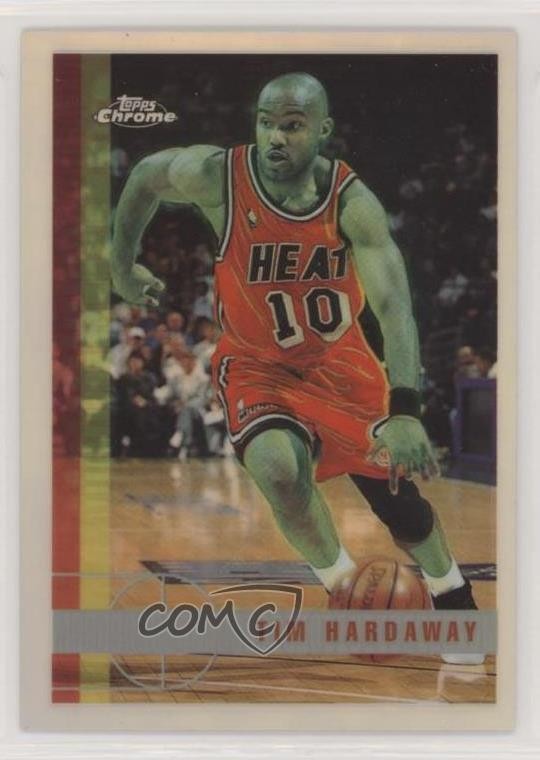 1997-98 Topps Chrome Refractor Tim Hardaway #156 HOF a8r