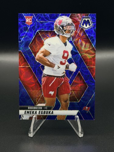 2025 Panini Mosaic - Rookies Emeka Egbuka #376 Blue Scope Prizm (RC)