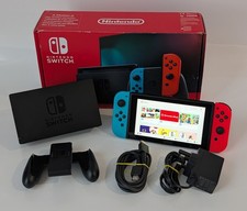 Nintendo Switch HAC-001(-01) Handheld Console - 32GB - Neon Blue/Red Joy-Cons