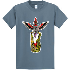 NEW Art Society TATTOO FLASH VOL. 3 STONE BLUE Tee Shirt SM-4XLARGE MADE IN USA
