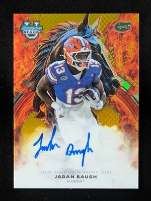 2025 Bowman University's Best Football JADAN BAUGH 24/50 On Card Auto #WA-JB - Image 1 of 3