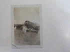 WW2 Photo Military Aircraft 2 Soldiers Front Photograph World War Two WW11 WWII