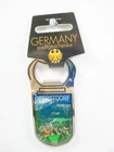 Oberstdorf magnetic bottle opener metal souvenir aerial view mountains meadow Allgäu