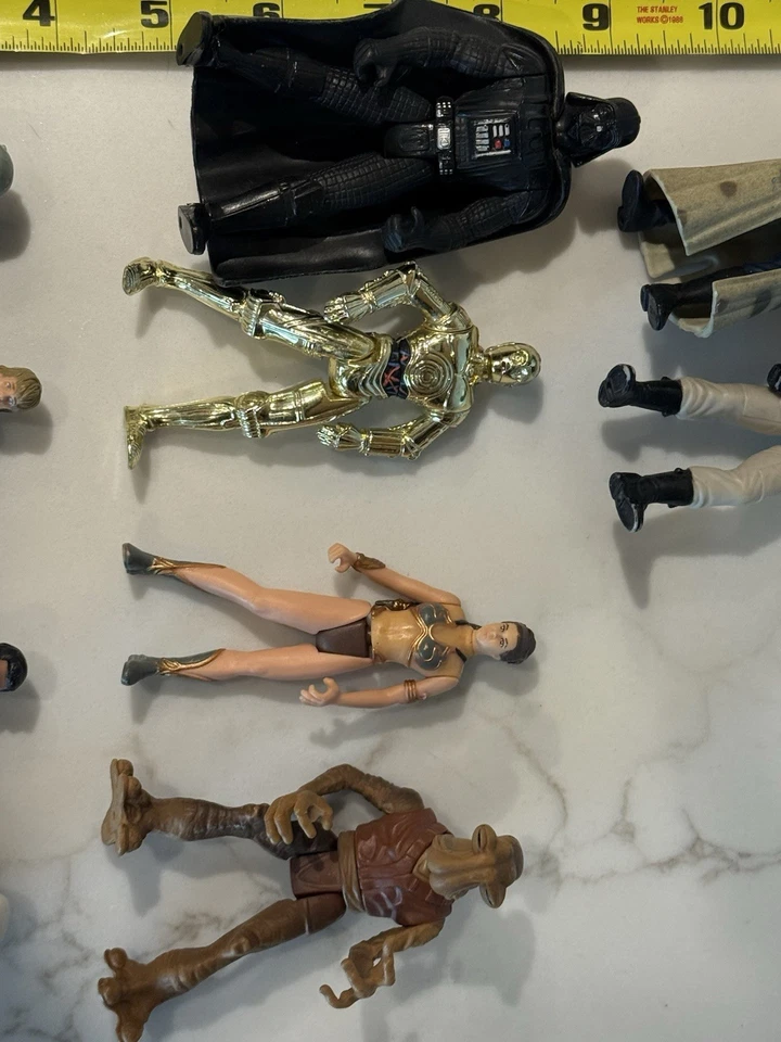 Lote de 10 figuras de acción de Star Wars años 90 - Vader, C-3PO, Luke, Storm - Kenner Foto 4 de 4