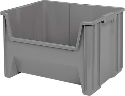 13017 Stak-N-Store Heavy Duty Stackable Open Front Plastic Storage Container ...